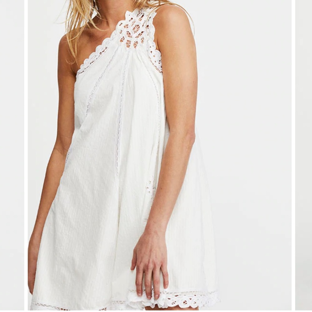 NWT Free People Billie Battenburg Asymetrical Mini Dress